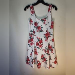 H&M Floral Print print dress for women midi Skater Size 10